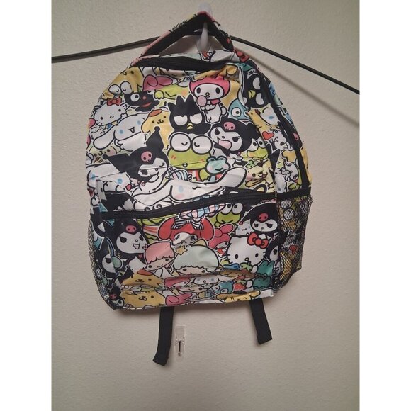 Hello Kitty Other - Hello Kitty and Friends School Backpack Laptop Holder Pockets Colorful New